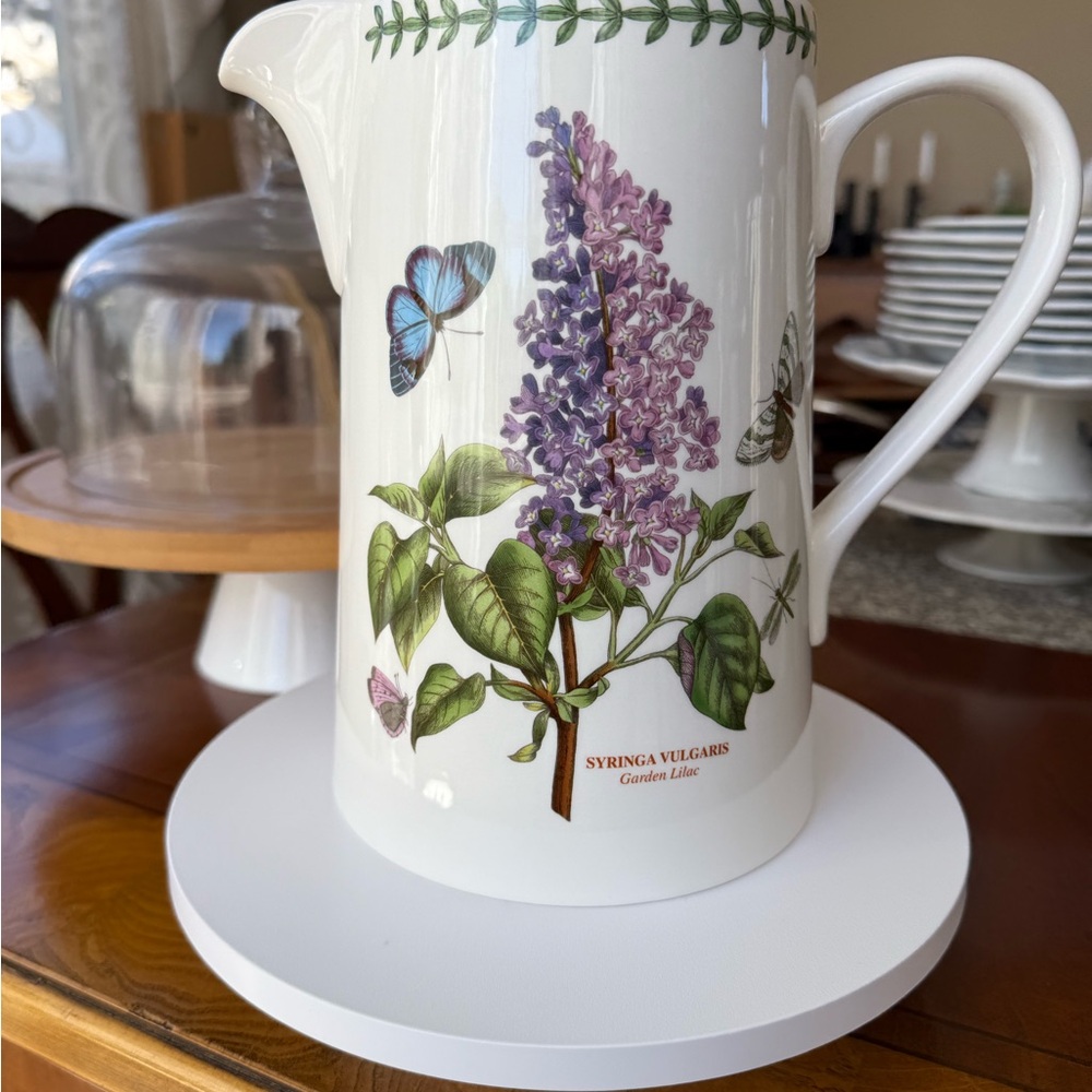 🌿 Very Rare Portmeirion Botanic Garden Bella Jug – Syringa Vulgaris Design🌿